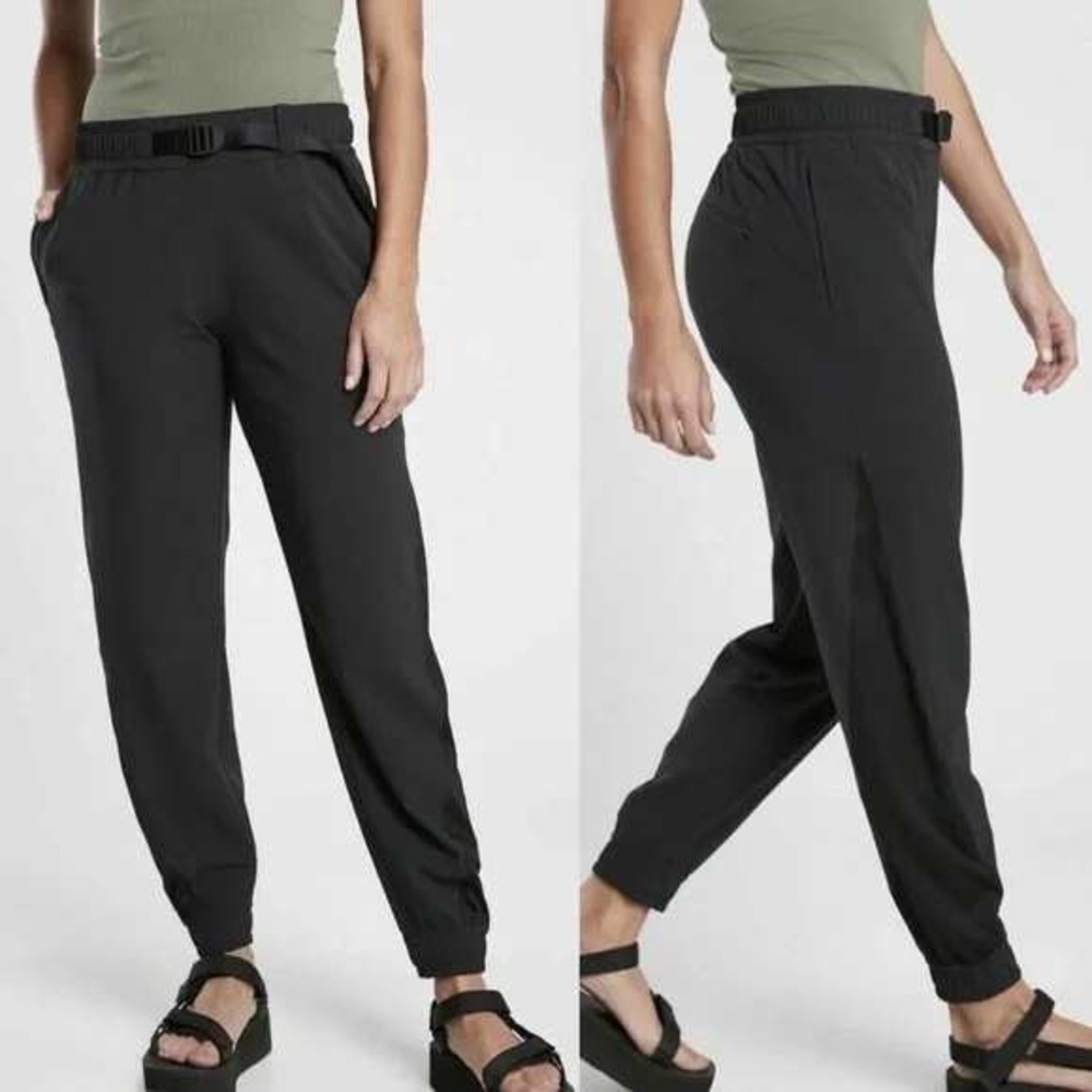 Athleta Quest Jogger Pants Black Size‎ 2 Athletic Stretch Activewear